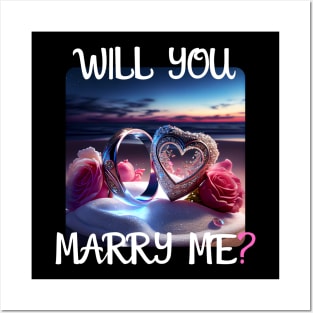 Marriage Proposal For Wedding Or Engagement - Romantic Gift Idea Posters and Art